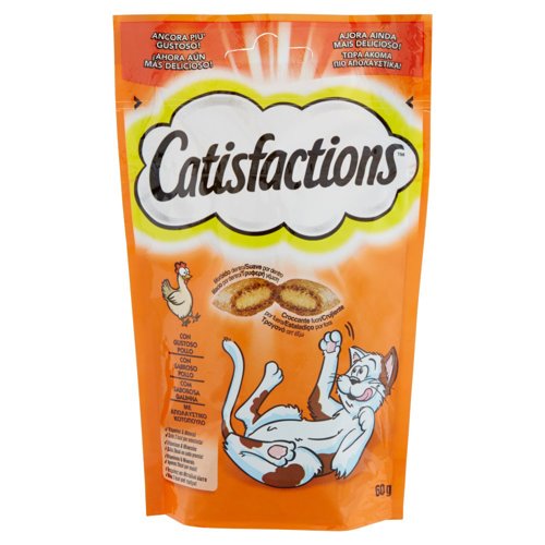 Catisfactions Snack Gatto con Gustoso Pollo 60 g