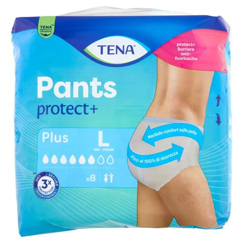 Tena Pants protect+ Plus L 8 pz