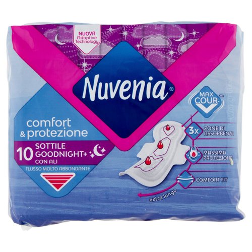 Nuvenia comfort & protezione Sottile Goodnight+ con Ali 10 pz