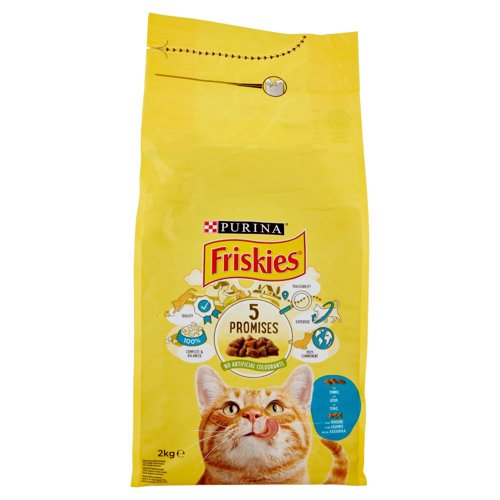 PURINA FRISKIES Gatto Adult con Tonno e con Verdure 2 Kg