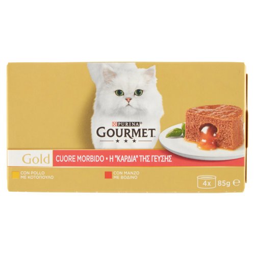 PURINA GOURMET Gold Cuore Morbido Manzo / Pollo 4x85g