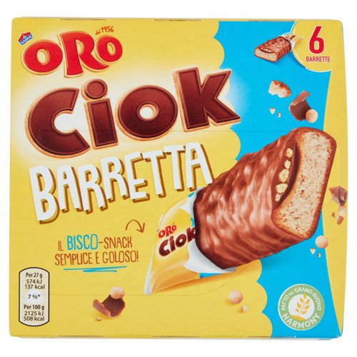 Oro Ciok Barrette al cioccolato al latte -  6 x 27 g