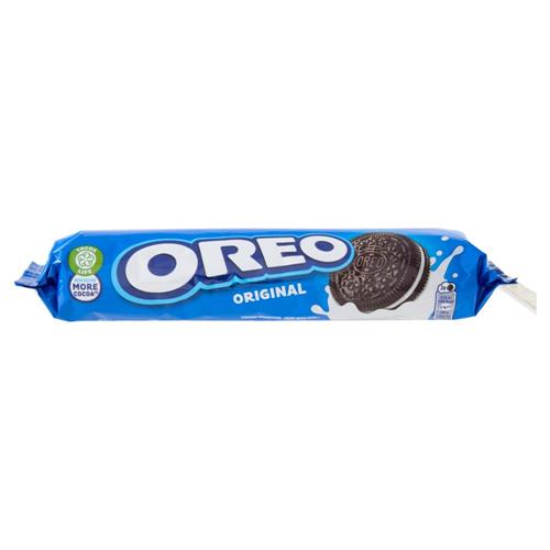 Oreo Original, biscotti al cacao magro ripieni di crema al gusto vaniglia - 154 g