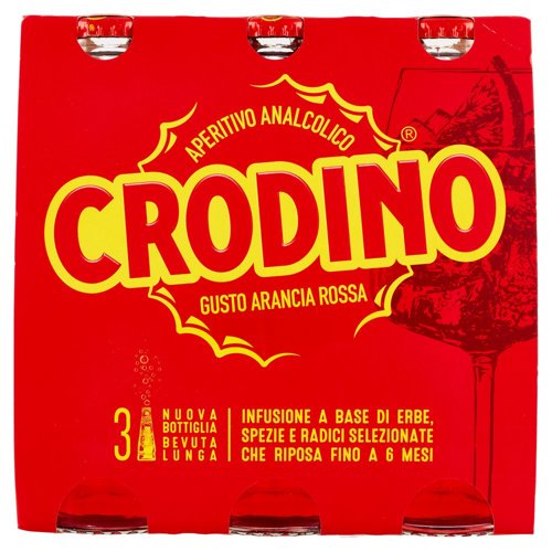 Crodino Gusto Arancia Rossa 3 x 17,5 cl