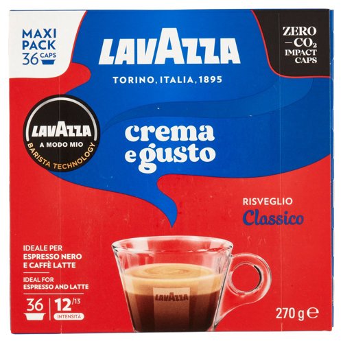 Lavazza A Modo Mio crema e gusto 36 Capsule 270 g