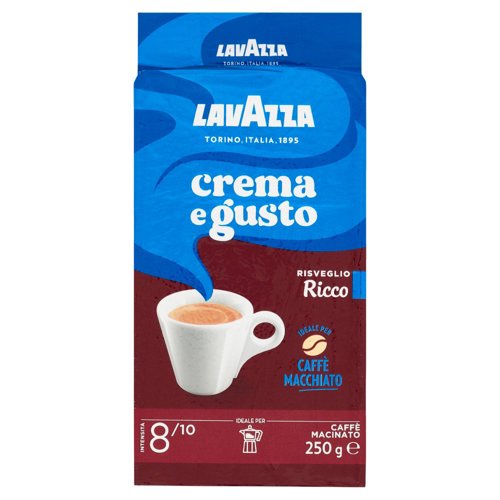 Lavazza crema e gusto Ricco Caffè Macinato 250 g