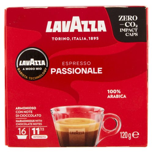 Lavazza A Modo Mio Espresso Passionale 16 Capsule 120 g