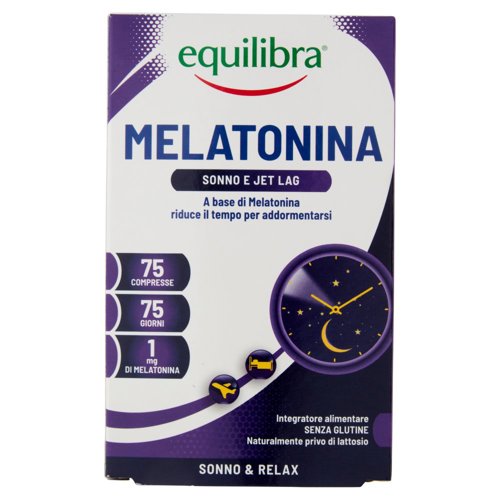 equilibra Melatonina Sonno e Jet Lag 75 Compresse 9,37 g