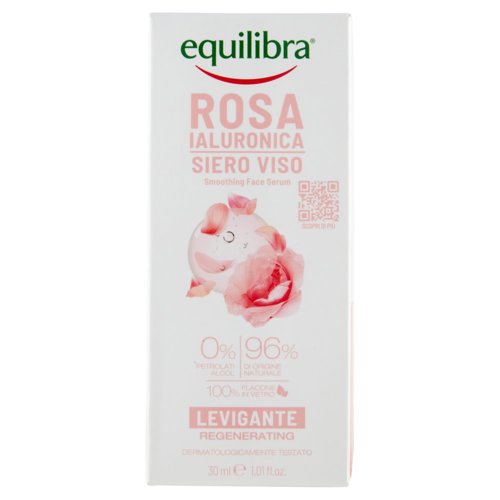 equilibra Rosa Ialuronica Siero Viso Levigante 30 ml