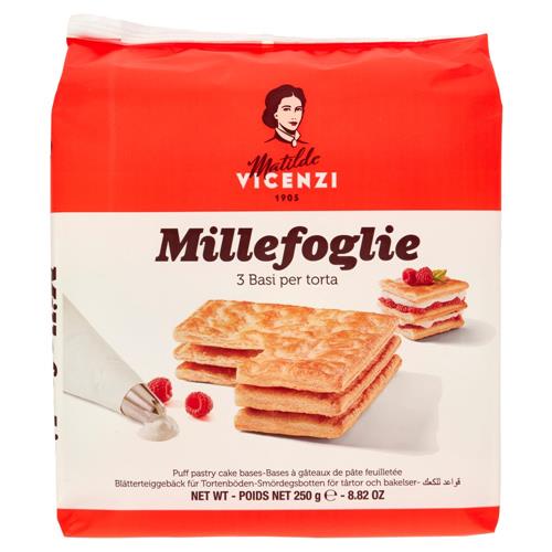 Matilde Vicenzi Millefoglie 3 Basi per Torta 250 g