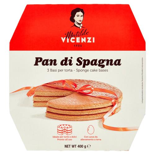 Matilde Vicenzi Pan di Spagna 3 Basi per torta 400 g