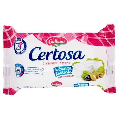 Galbani Certosa Crescenza italiana la Senza Lattosio 165 g