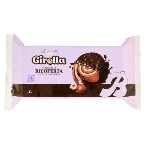 Bauli Girella l'Originale Ricoperta Cacao e Granella 6 x 40 g