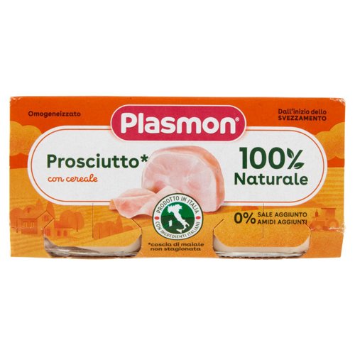 Plasmon Omogeneizzato Prosciutto* con cereale 2 x 80 g