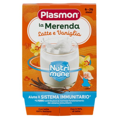 Plasmon la Merenda Latte e Vaniglia Nutri mune 240 g