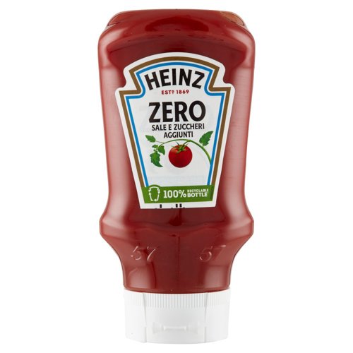 Heinz Ketchup Zero Sale e Zuccheri Aggiunti 425 g