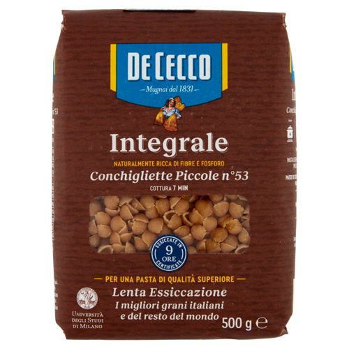 De Cecco Integrale Conchigliette Piccole n° 53 500 g