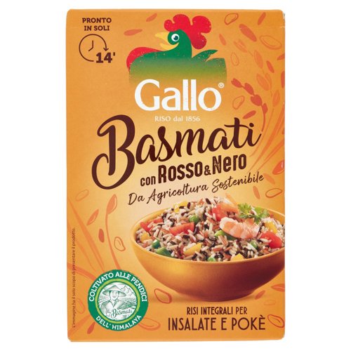 Gallo Basmati con Rosso e Nero da Agricoltura Sostenibile 500 g