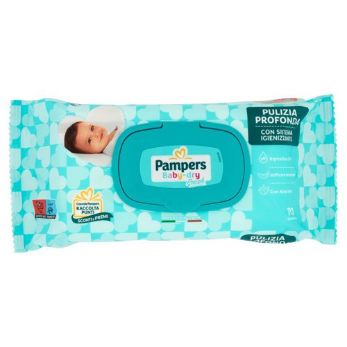 Pampers Baby-dry Fresh Salviette 70 pz