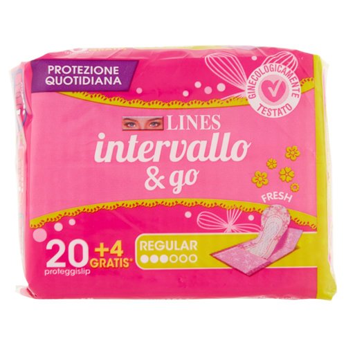 Lines intervallo & go Regular Fresh 20+4 pz