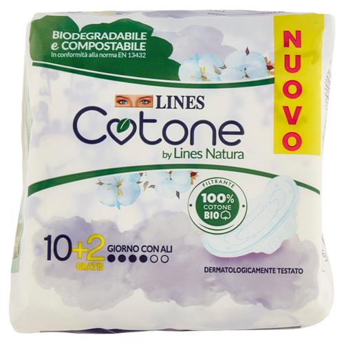 Lines Cotone by Lines Natura Giorno con Ali 10 + 2 pz