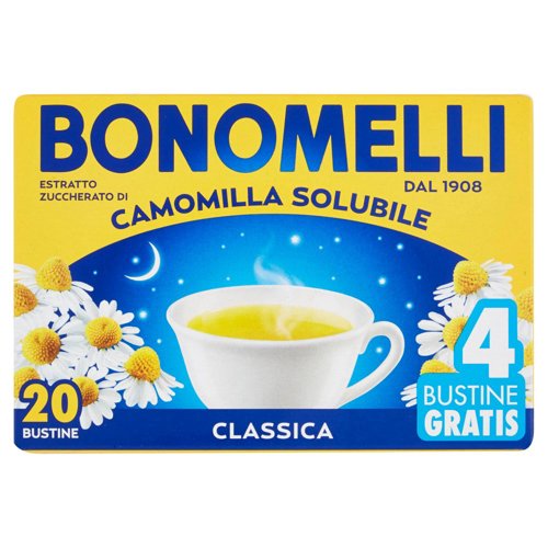 Bonomelli Estratto Zuccherato di Camomilla Solubile Classica 20 x 5 g