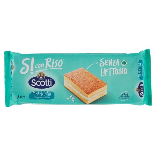 Riso Scotti Si con Riso Senza Lattosio Merendina con farina di riso 8 x 25 g