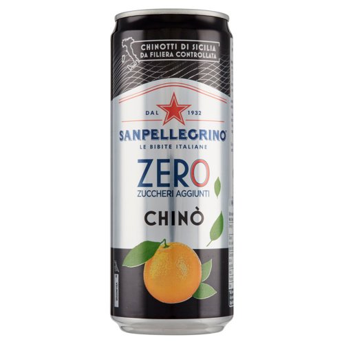 SANPELLEGRINO Chinò Zero Zuccheri Aggiunti, Lattina 33 cl