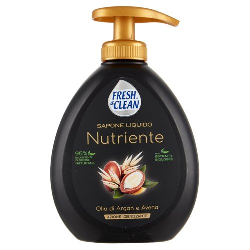 Fresh & Clean Sapone Liquido Nutriente Olio di Argan e Avena 300 ml