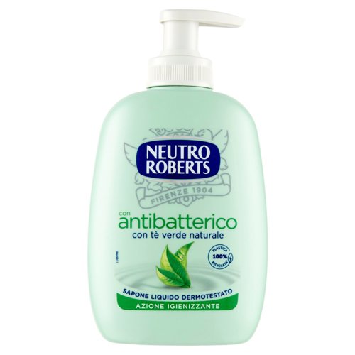 Neutro Roberts con antibatterico con tè verde naturale Sapone Liquido 200 ml