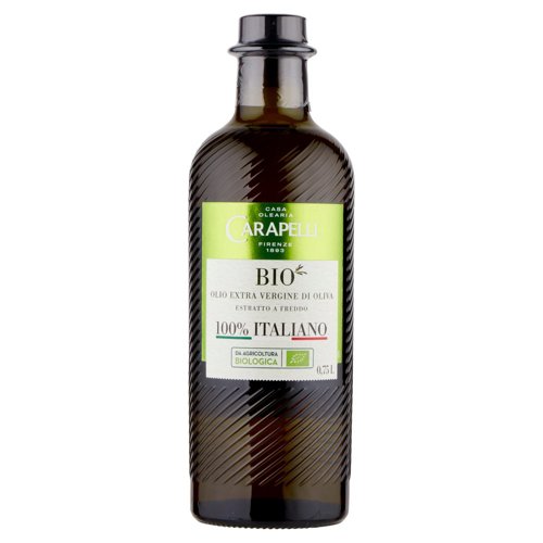 Carapelli Bio Olio Extra Vergine di Oliva 100% Italiano 0,75 L