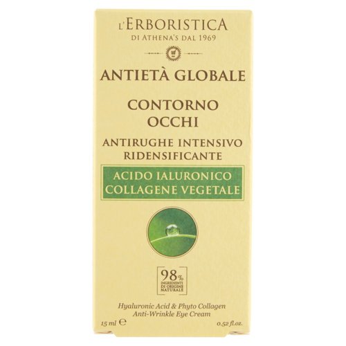 L'Erboristica Antietà Globale Contorno Occhi Antirughe Intensivo Ridensificante 15 ml