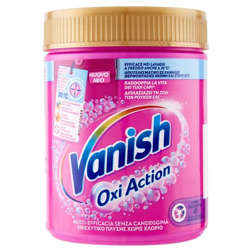 Vanish Oxi Action Polvere rosa Smacchiatore bucato 500g