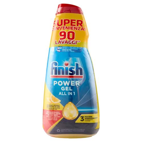 Finish Power Gel Lemon 3 x 30 lavaggi liquido lavastoviglie 3 x 600 ml