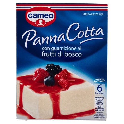 cameo Preparato per Panna Cotta con guarnizione ai frutti di bosco 107 g