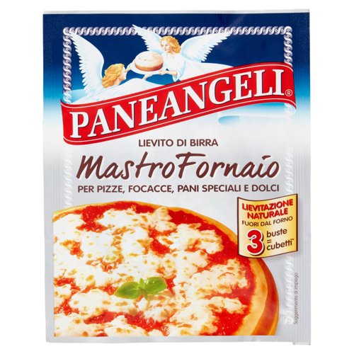 PANEANGELI Lievito di Birra Mastro Fornaio per Pizze, Focacce, Pani Speciali e Dolci 3 x 7 g