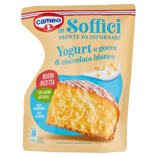 cameo le Soffici Yogurt e gocce di cioccolato bianco 600 g