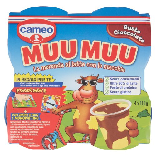 cameo Muu Muu Gusto Cioccolato 4 x 115 g