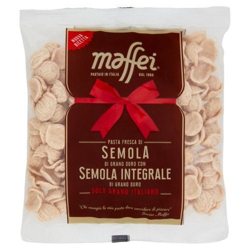 maffei Pasta Fresca di Semola di Grano Duro Orecchiette con Semola Integrale 250 g