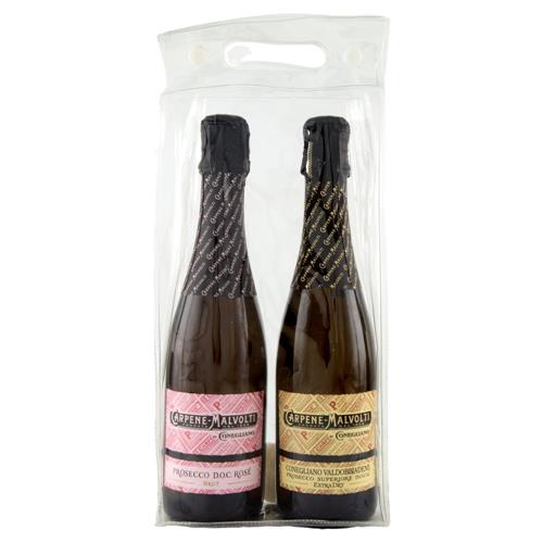 Carpenè-Malvolti Prosecco DOC Rosé 375 ml + Conegliano Valdobbiadene Prosecco Superiore DOCG 375 ml