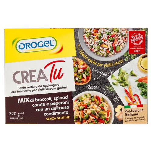 Orogel Crea Tu Mix di broccoli, spinaci, carote e peperoni Surgelati 320 g