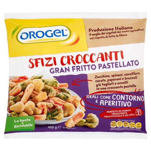 Orogel Sfizi Croccanti Gran Fritto Pastellato Surgelati 450 g