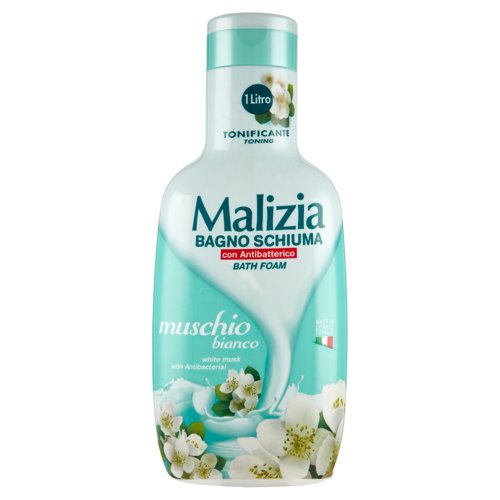 Malizia Bagno Schiuma con Antibatterico muschio bianco 1000 mL