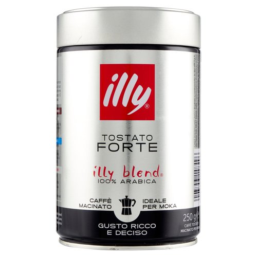 illy Tostato Forte Caffè Macinato Ideale per Moka 250 g