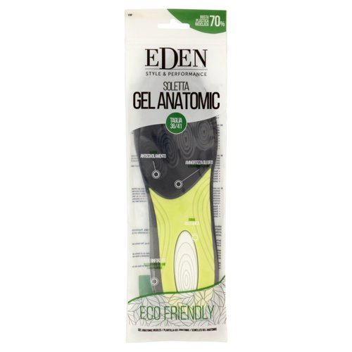 Eden Style & Performance Soletta Gel Anatomic Taglia 36/41