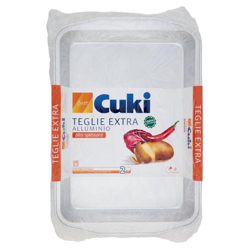 Cuki Cuoce Teglie Extra Alluminio alto spessore 8 Porzioni 2 pz