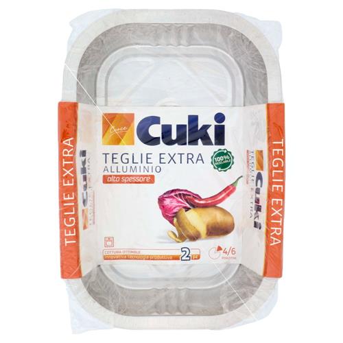 Cuki Cuoce Teglie Extra Alluminio alto spessore 4/6 Porzioni 2 pz