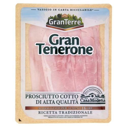 GranTerre Gran Tenerone Prosciutto Cotto di Alta Qualità 110 g