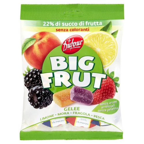 Dufour Big Frut Gelee Limone - Mora - Fragola - Pesca 150 g