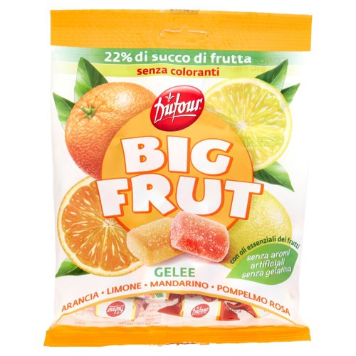 Dufour Big Frut Gelee Arancia - Limone - Mandarino - Pompelmo Rosa 150 g